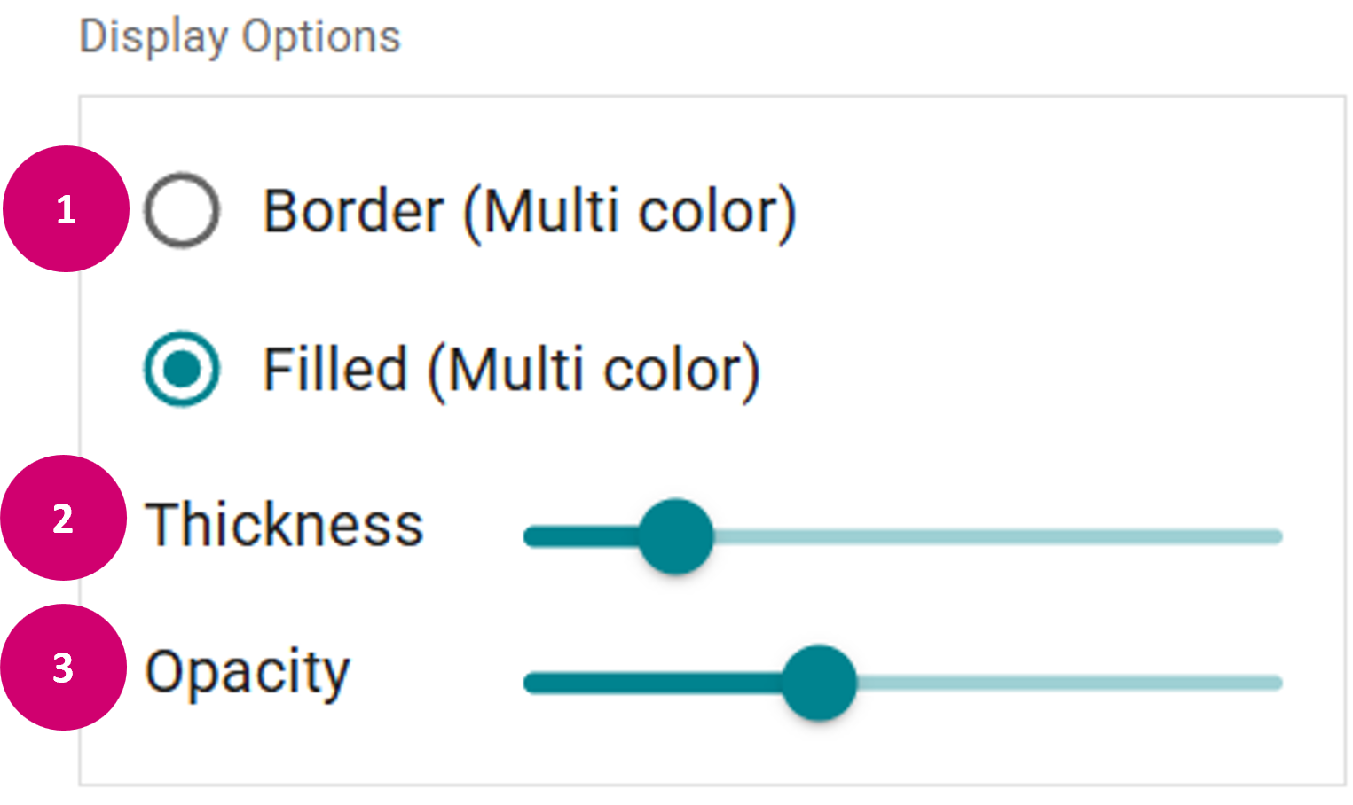 Display options for editing raster annotations